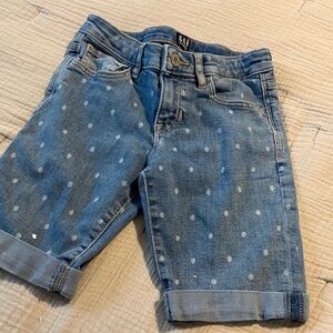 GAP Kids Denim Shorts with White Dots